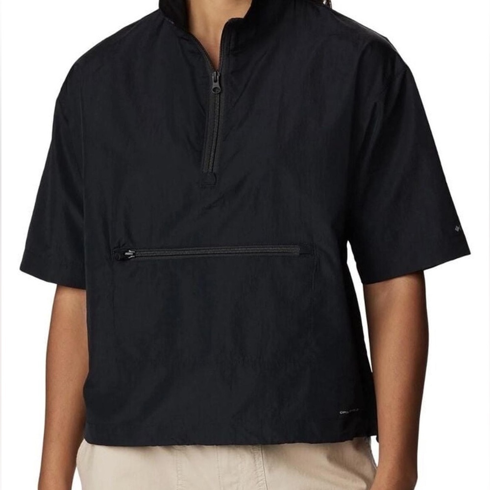 NWT • Columbia • Boundless Trek 1/2 Zip Short Sleeve Pullover • Black • Size XXL